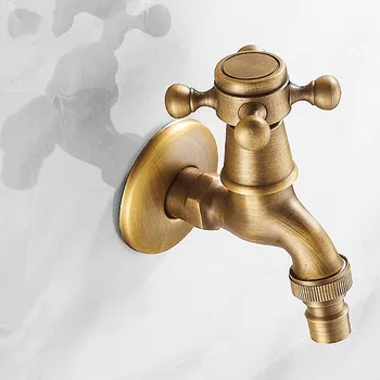 

Copper Kitchen Antique Single Cold Mop Pool Washing Machine Special Faucet