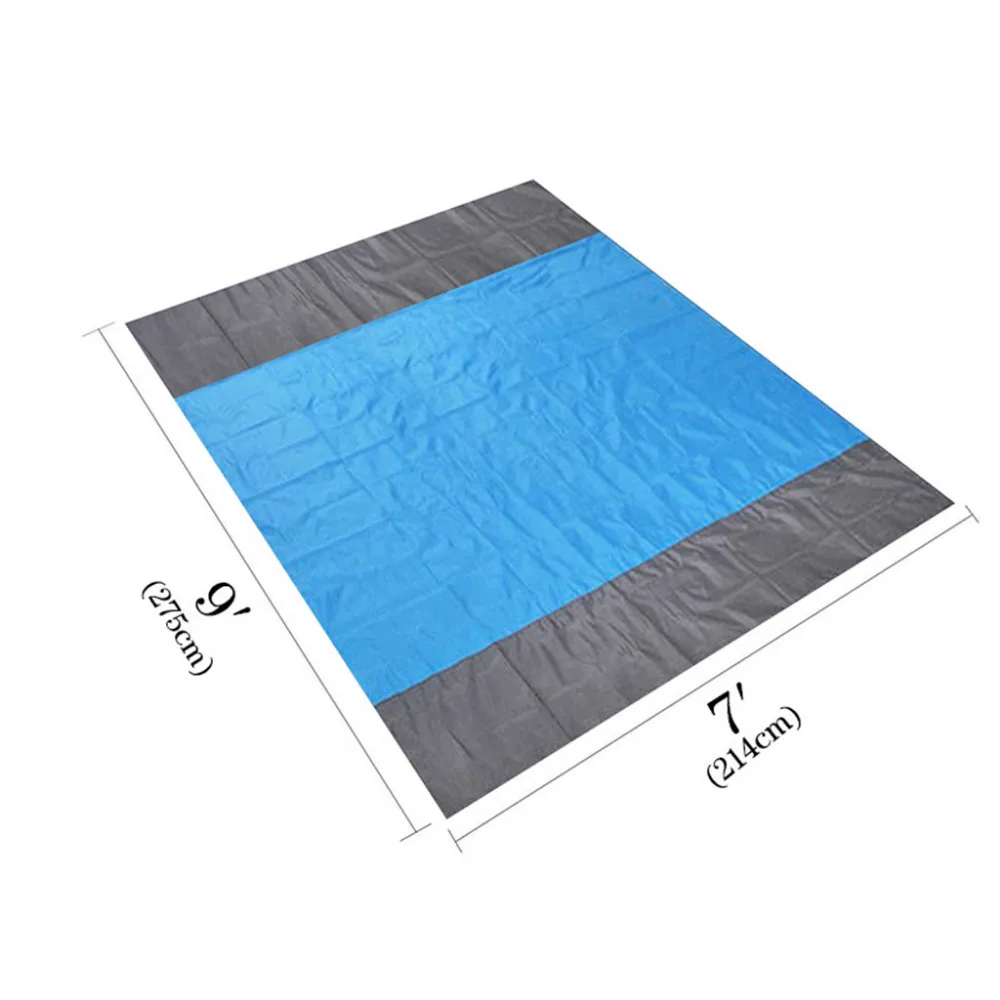 2019 Outdoor camping mat portable beach waterproof folding pocket beach mat self inflating camping mattress sleeping 40J3 (9)