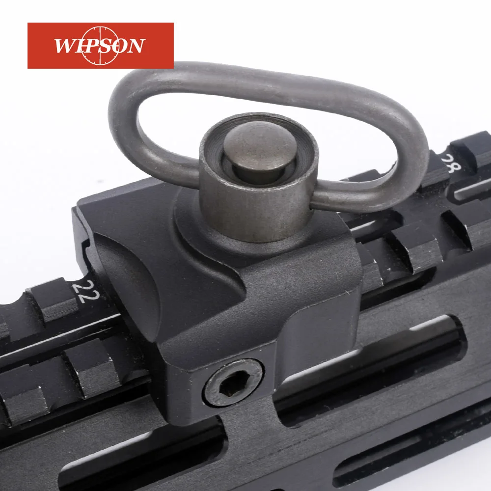 WIPSON Dual Sling Mount Adapter Gun QD Swivel Rail Mount Gun Hunting