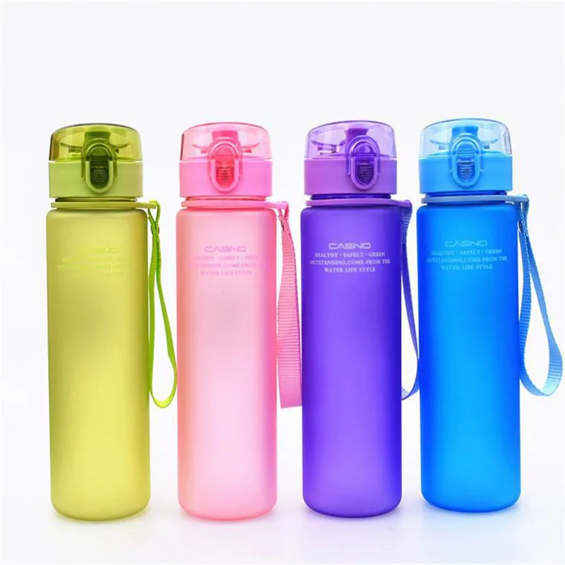 

Multi-color Portable Leak-free Frosted Plastic Sports 400ml-560ml Camping Filling Beverages Household Kitchen Supplies