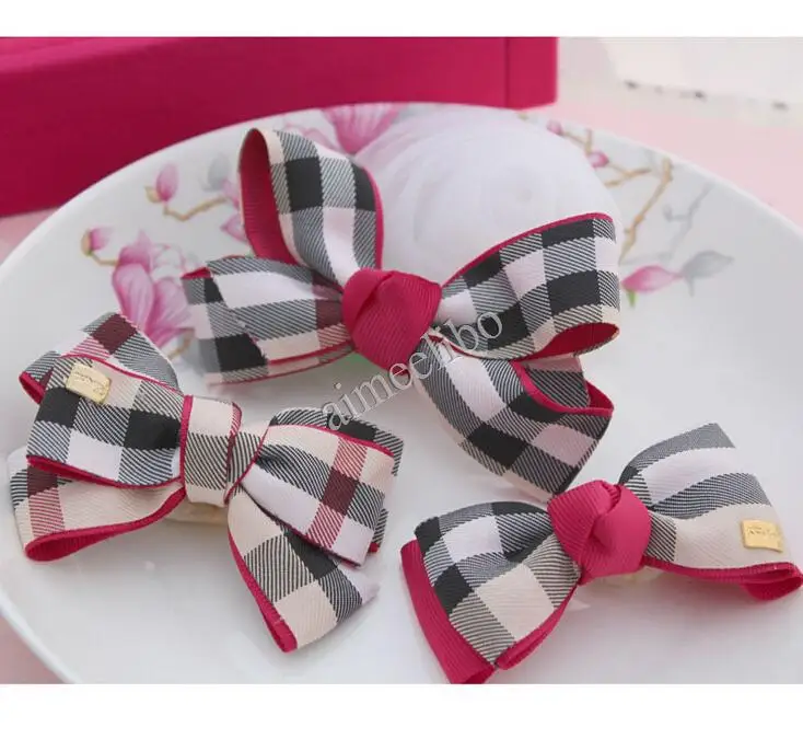 

Free Shipping Diy Handmade Fabric Plaid Bow Hair Accessories, Children's Shoes Clothing Bags Decoration