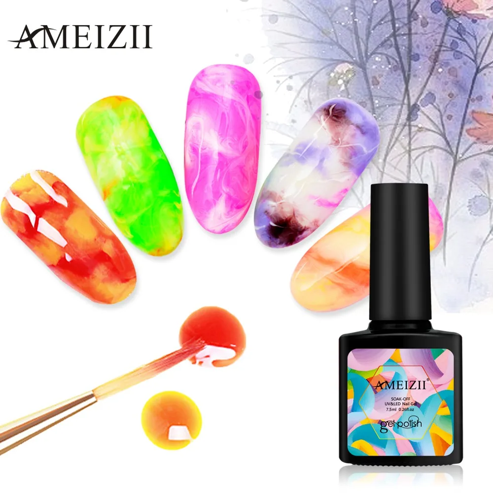 

AMEIZII Transparent Blossom Nail Gel Polish Soak Off UV Nail Art For DIY Manicure Long Lasting Blossoming Nail Gel Glossy 7.5M