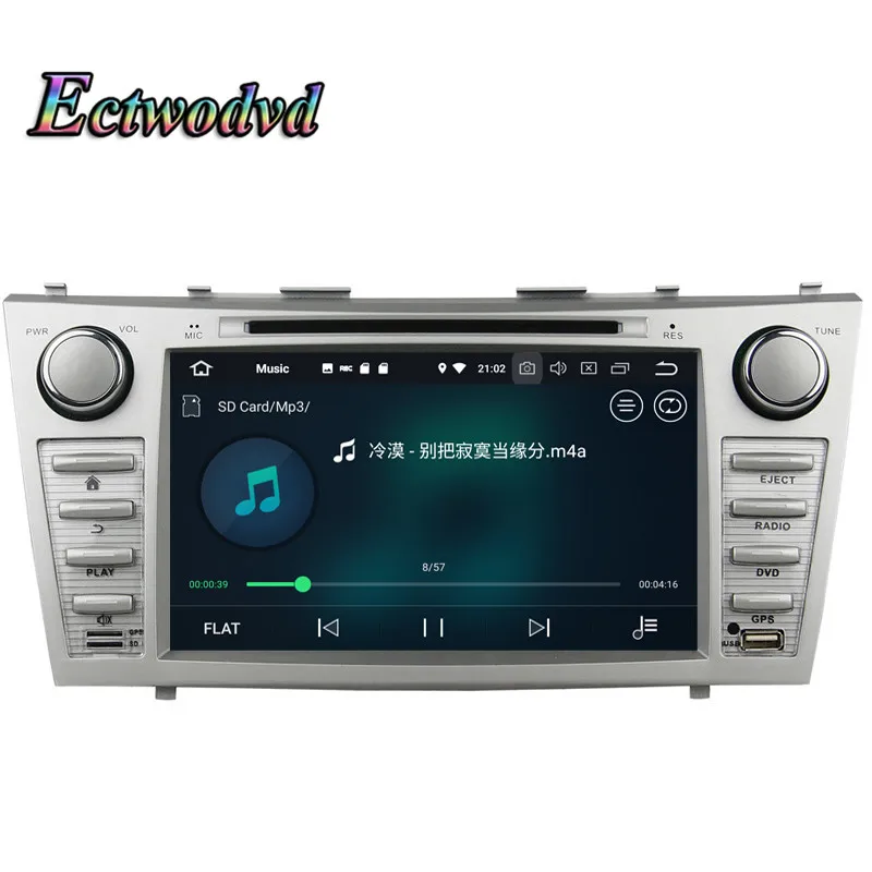 Discount Ectwodvd Octa Core 4G RAM 64G ROM Android 9.0 Car Multimedia DVD Player GPS HeadUnit For Toyota Camry 2007 2008 2009 2010 2011 5