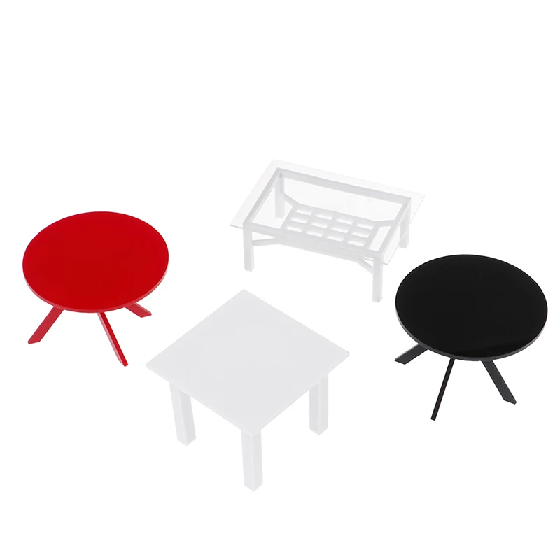 

Wave-Edged Coffe/End Table Chair 1/12 Kids Pretend Play Toy Dollhouse Miniature Furniture Model Accessories