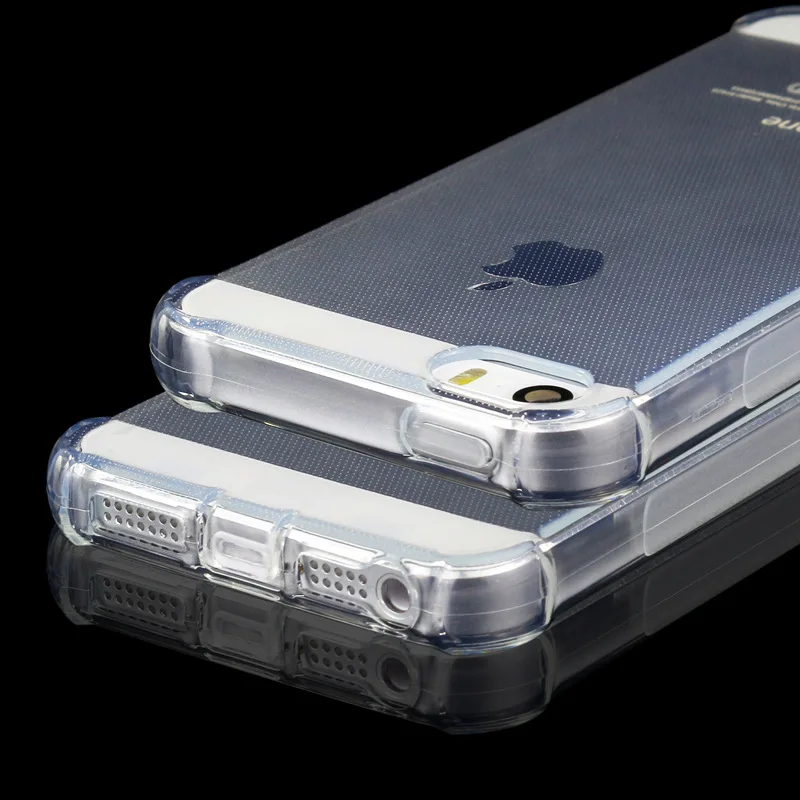 Shockproof Clear Silicone Case For iPhone 5 5S SE Ultra Thin Soft