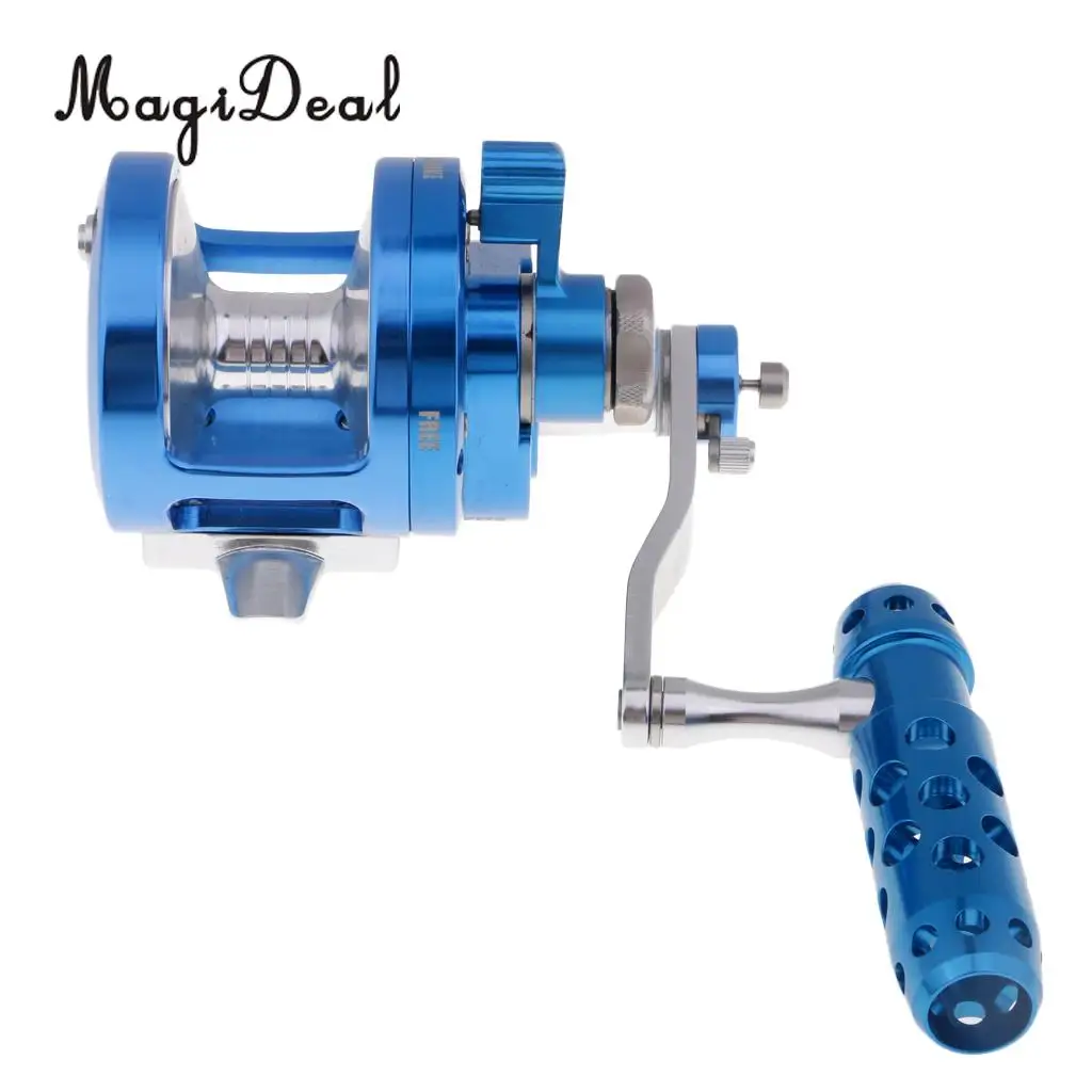 

Trolling Fishing Reel Boat Saltwater Tuna Reel Powerful 2 Speed 4.5: 1 or 2.1: 1 for Big Game Fishing