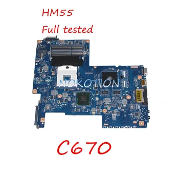 

NOKOTION H000031380 Laptop Motherboard for Toshiba Satellite C670 C670 HM55 Main board works