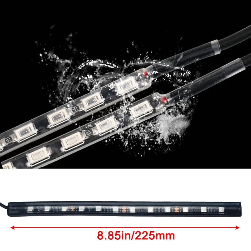 4 шт./компл. автомобильная светодиодная атмосферная лампа RGB 48 светодиодов 5050 SMD