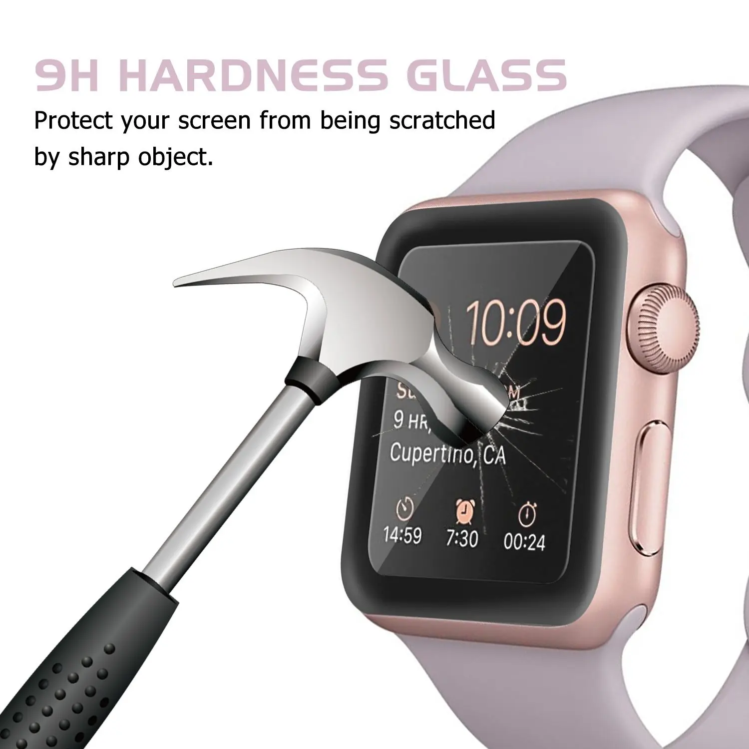 3D изогнутые полный охват закаленное Стекло Защитная пленка для iwatch Apple Watch Series 1/2/3