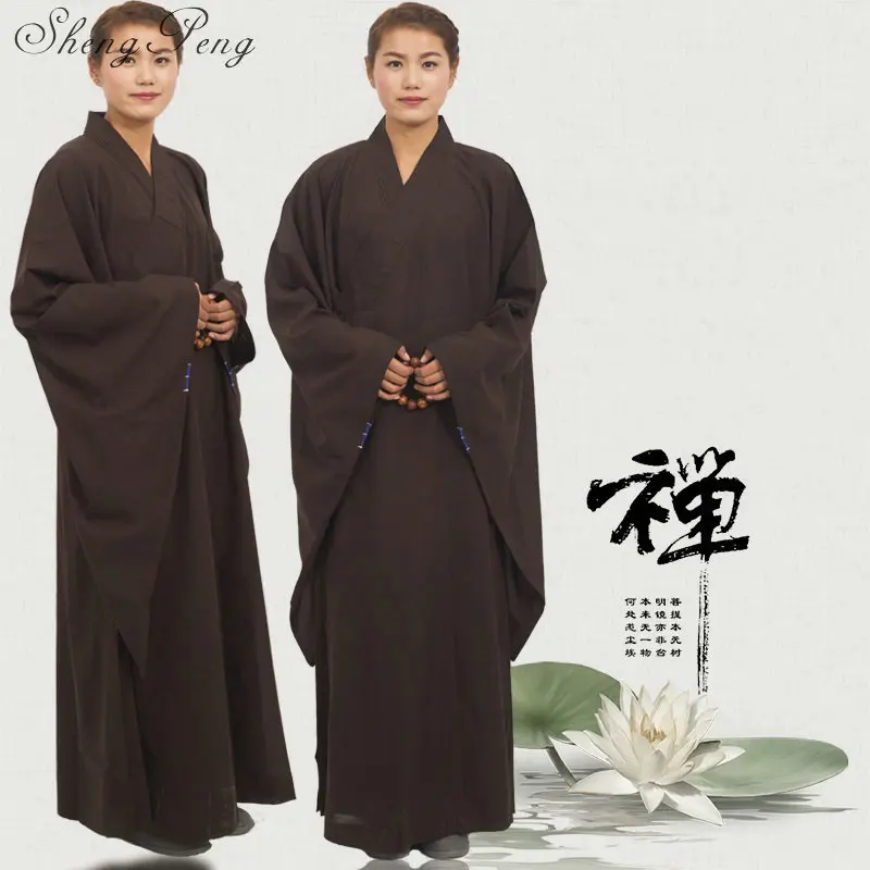 Buddhist monk robe meditation clothing shaolin monk clothing buddhist robe buddhist monk costume oriental robe monk robe CC209