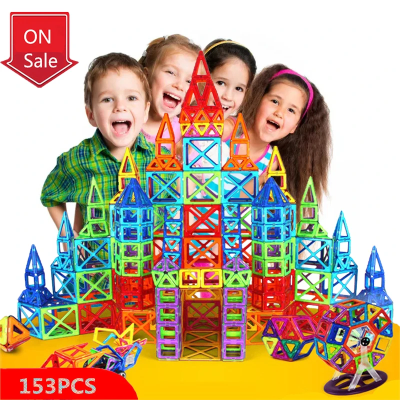 

Diy Magnetic Sets Mini Size Accessory Constructions Building Blocks Model Magnet Designer stickers Christmas Gifts Toys For Kids