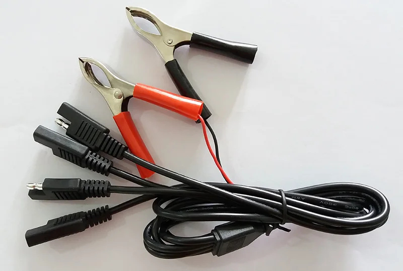 1.2Meter SAE Plug to Alligator Clamp Quick Connector 10A/2464/18AWG