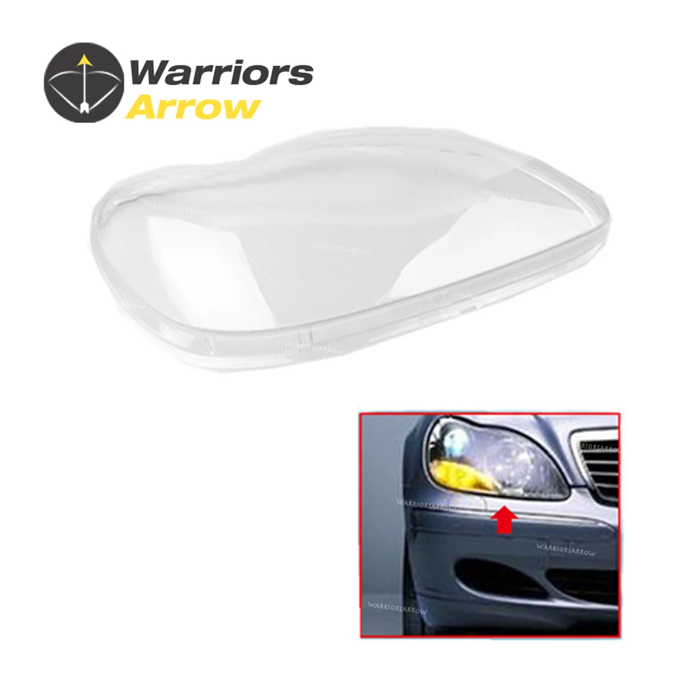 

For Mercedes-Benz W220 98-05 S280 S320 S350 S430 S500 S600 S55 AMG S65 AMG Front Headlight Clear Lens Shell Cover Cap Right RH