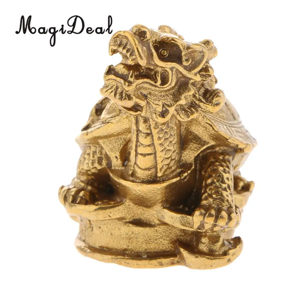 Feng Shui Wealth Prosperity Dragon Turtle Statue Lucky Wealth Ancient Coins Housewarming Congratulatory Gift