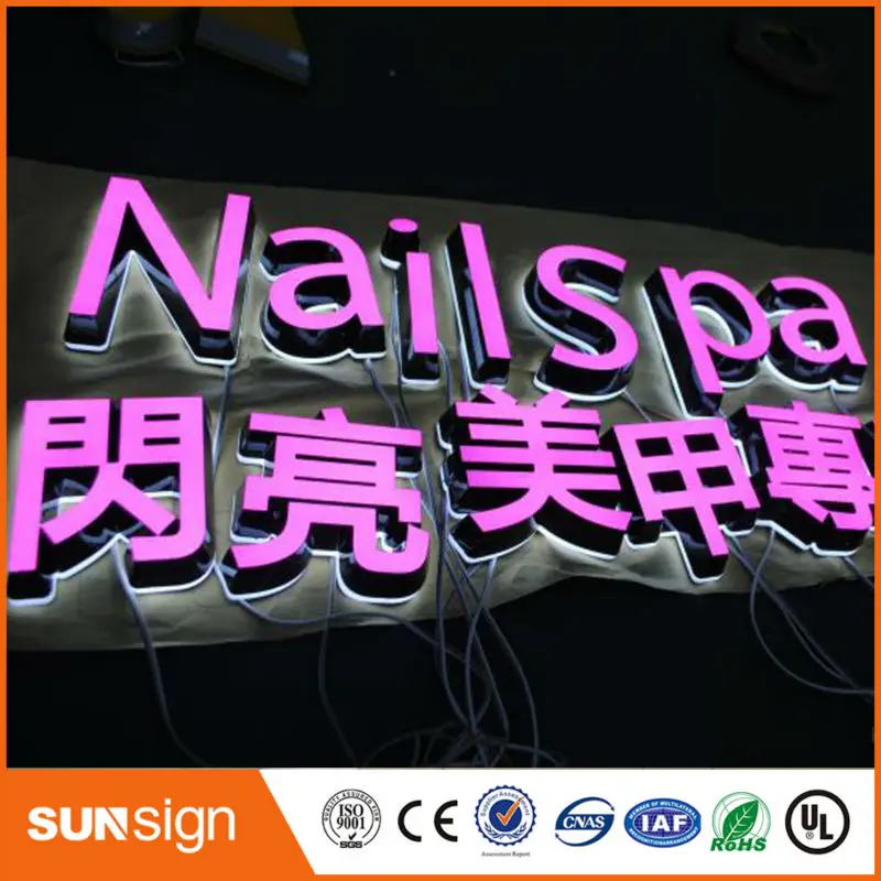 Китай электронный магазин высокой яркости светодиодные знаки буквы