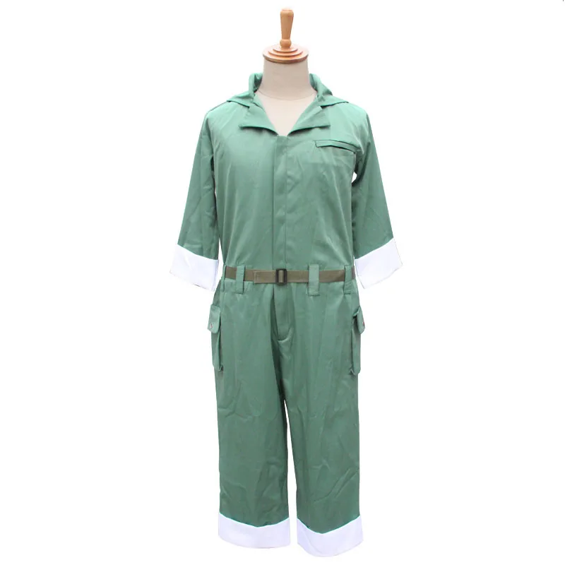 Anime Cosplay Costume Green Jumpsuit 