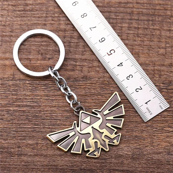 

Julie 10Pcs/lot Brown The Legend of Zelda Skyward Novelty Zinc Alloy Keychain Key Ring Cosplay Jewelry porte clef Chaveiro