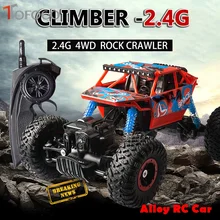 TOFOCO 2.4G Alloy Four-Wheel Drive RC Car Climbing Dirt Bike Buggy Radio Remote Control High Speed Racing Car Model Toys For Kid