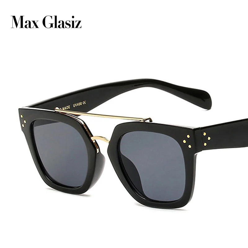 

Women Brand Designer Square Sun Glasses New 2017 Fashion Vintage Sunglasses Women's Glasses UV400 Vintage Men Eyewear