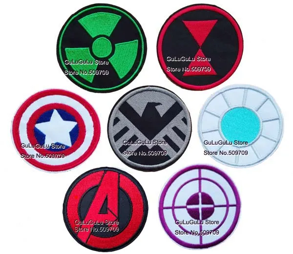 Die Racher Logos Stickte Eisen Auf Patches Capain Amerika Hulk