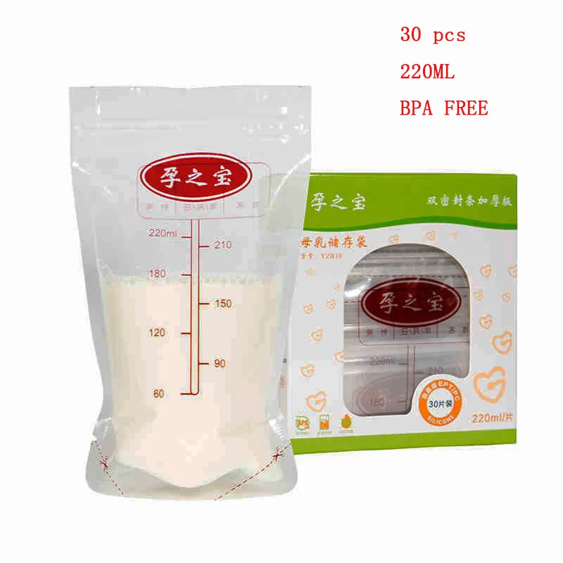 30 pcs/set Chinese brand baby Food Storage Bags Breast Storage milk