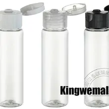 30 мл плоская плечевая пластиковая бутылка с крышкой раскладушки, емкость для лосьона упаковки косметики