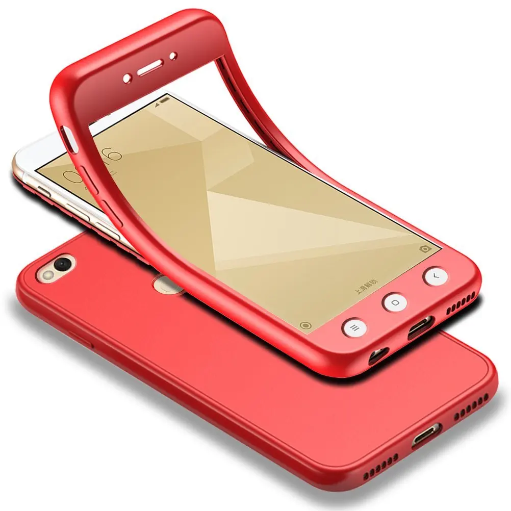 

360 Full Case For Xiaomi Redmi S2 7 5A 5 Plus 6A Note 4 4X 5 6 7 Pro Cover For Xiaomi Mi A1 5X A2 6X 6 8 Lite 9 SE F1 TPU Coque
