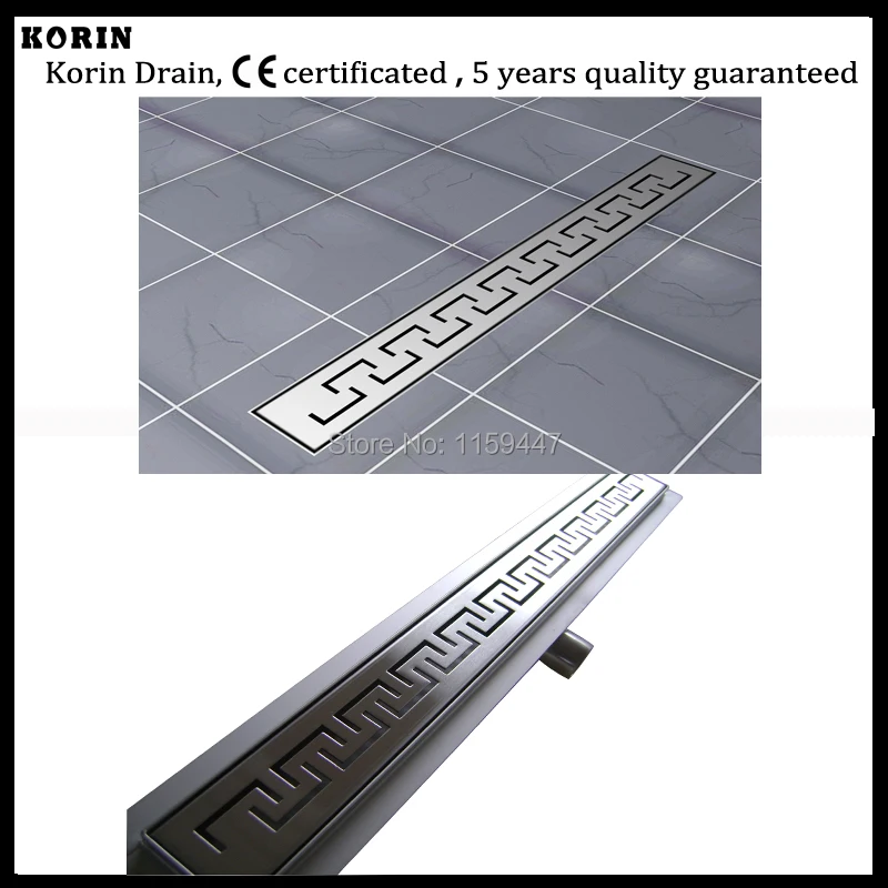 700mm "Zipper" Style Stainless Steel 304 Linear Shower Drain