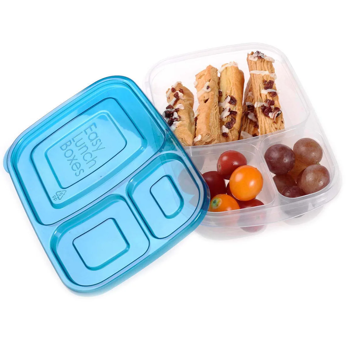 

Wheat Straw Microwave Tableware Bento Box Quality Health Natural 3 Grid Student Portable Food Storage Box Lunch Box