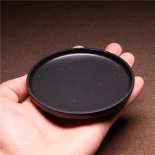 1 шт., китайский She Yan натуральный камень Inkstone Yan Tai Inkslab круглый Jin Xing