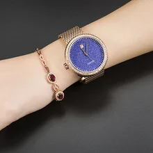 Лидирующий бренд GUOU женские часы ультра тонкий браслет из нержавеющей стали Аналоговый дисплей Кварцевые часы наручные Ceasuri женские часы Саат