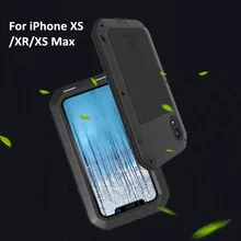 LOVEMEI мощный металлический водонепроницаемый чехол для iPhone XS Max Алюминиевый противоударный чехол для iPhone XS XR Defender phone Case