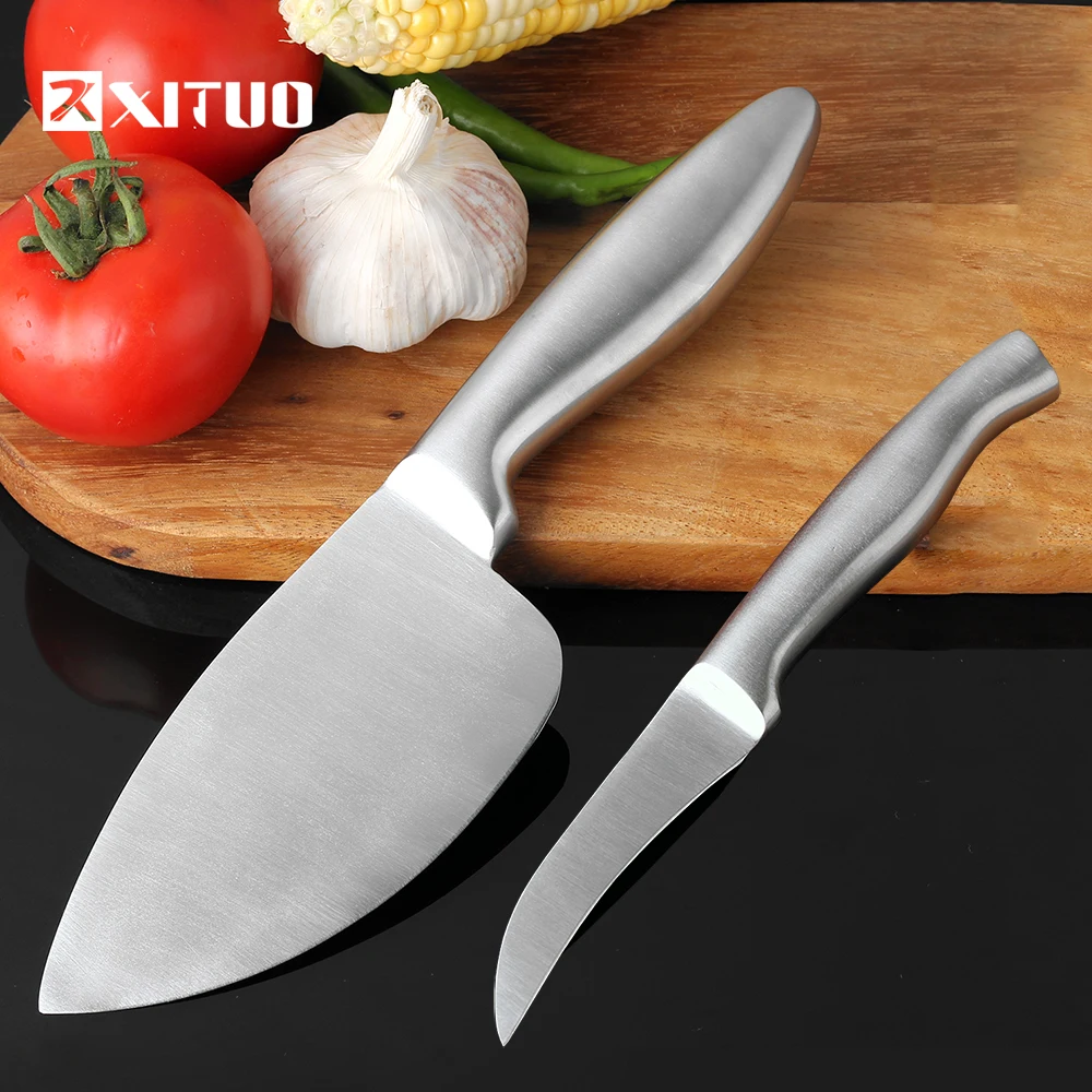 

XITUO Hand Tool Hunting Knife handmade forged Damascus pattern steel survival knife camping portable defense Multi kitchen knife