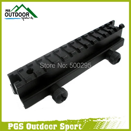 Paintball Airsoft Air Gun Tactical See Thru AR Flat Top 1" Riser Scope