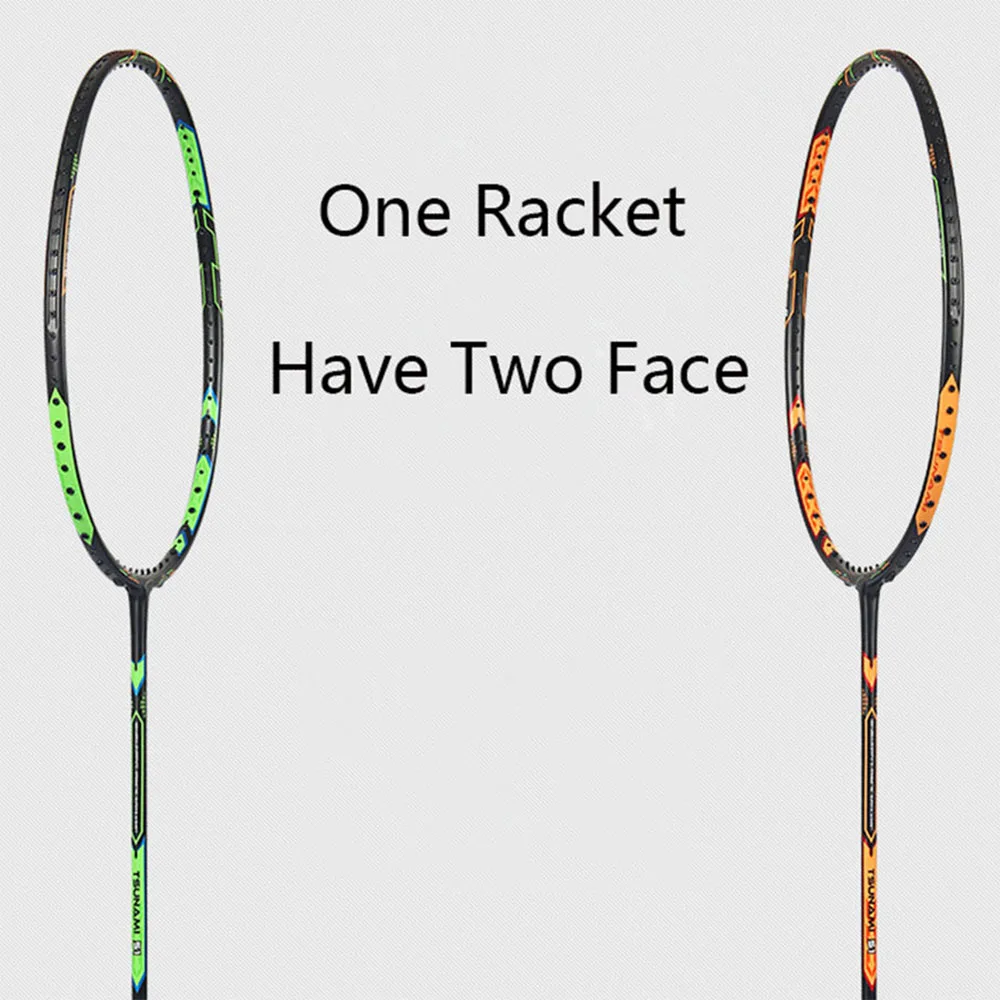 

2017 Badminton Rackets Professional Full Carbon Light Weight Offensive Type Double Face Badminton Rackets High Quality