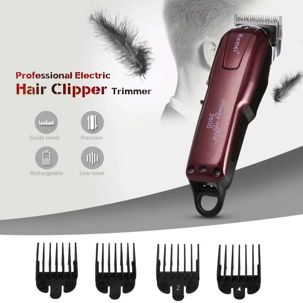 

100-240V Kemei Professional Hair Clipper Electric Trimmer Powerful Shaving Machine Cutting Beard Razor
