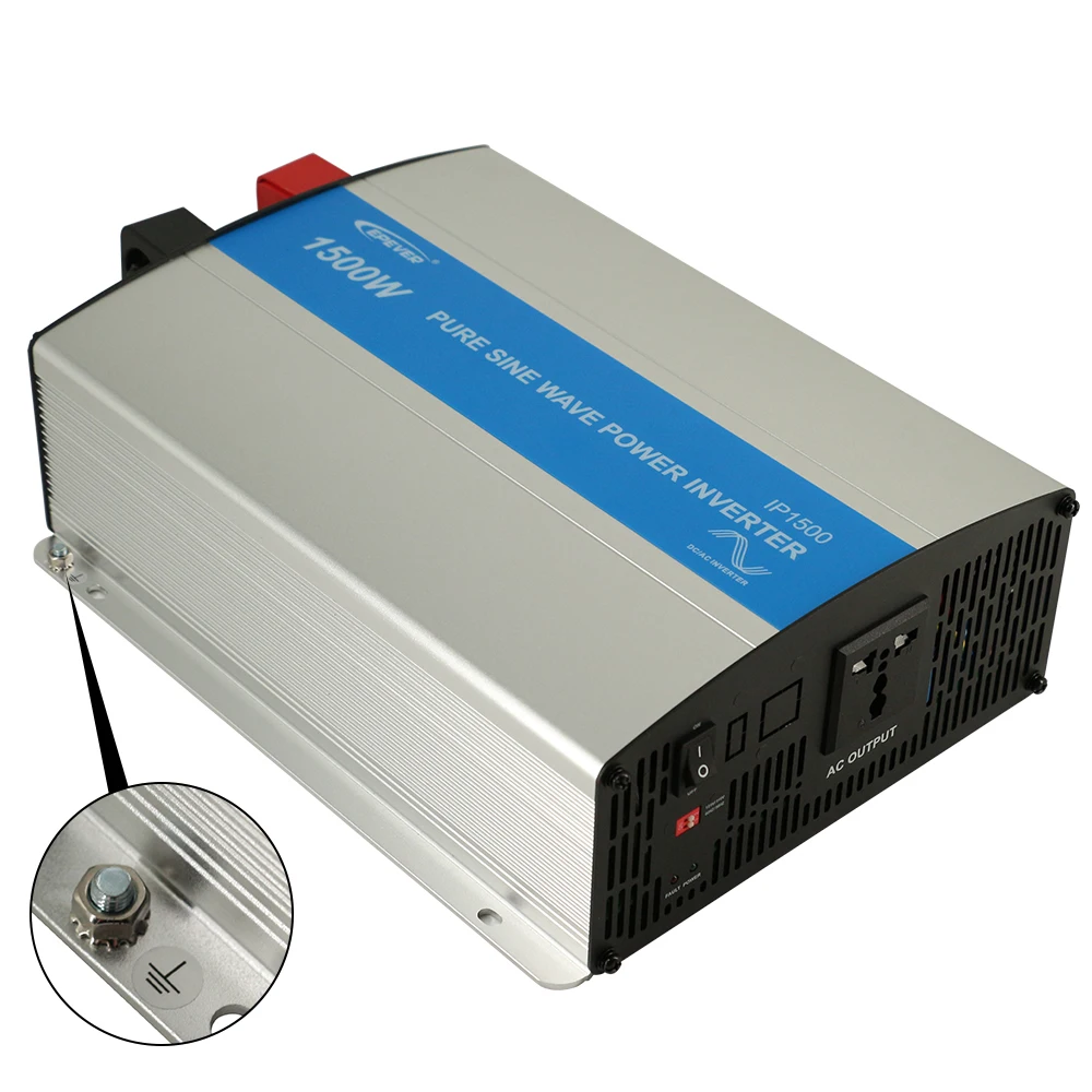 EPever 1500 Вт Чистая синусоида Инвертор 12 V/24 V Вход 110VAC 120VAC 220VAC 230VAC Выход-регулируемым приводом 50Гц 60Гц, и он имеет высокую эффективность конвертер IPower
