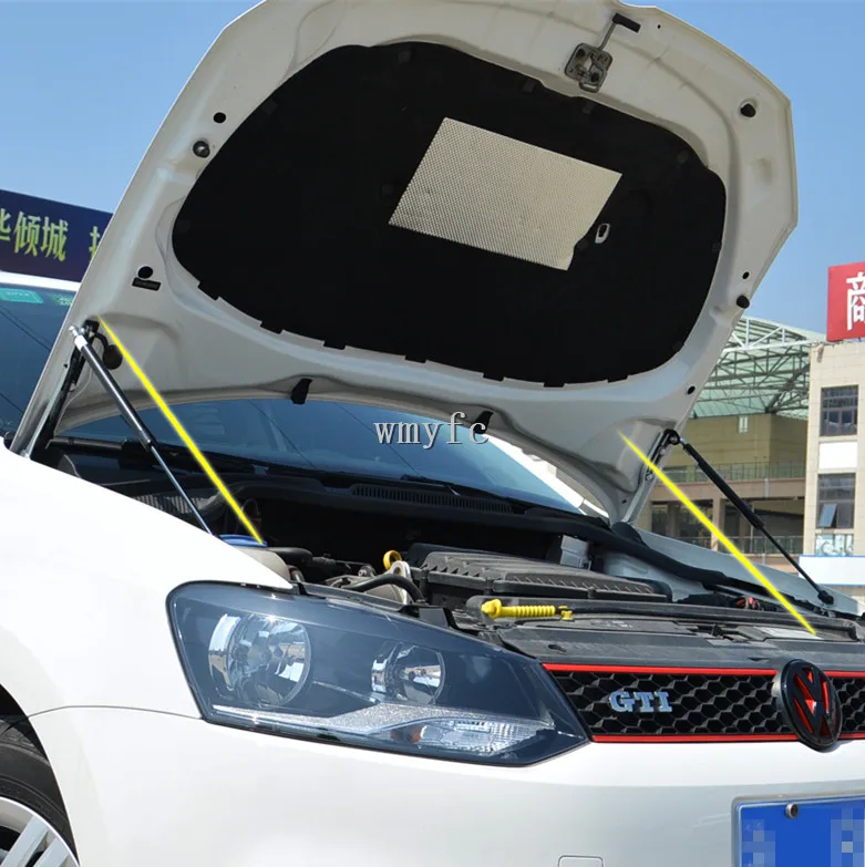 For VW Polo 2011 MK5 Refit Bonnet Hood Gas Spring Shock Lift Strut Bars Support Hraulic Rod Car-styling