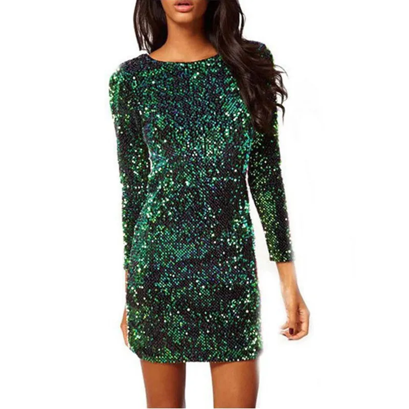

2019 Spring Women Dress Sexy Sequin Dresses