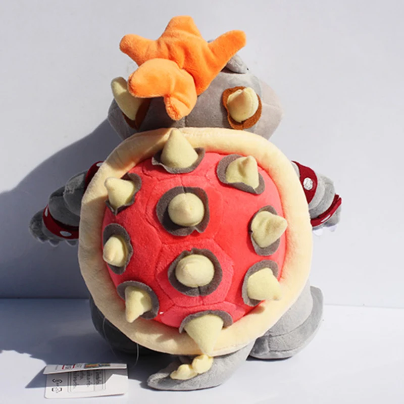 1 шт. 1" 28 см Супер Марио серый King BOWSER koopa Мягкие плюшевые игрушки, с биркой, в розницу