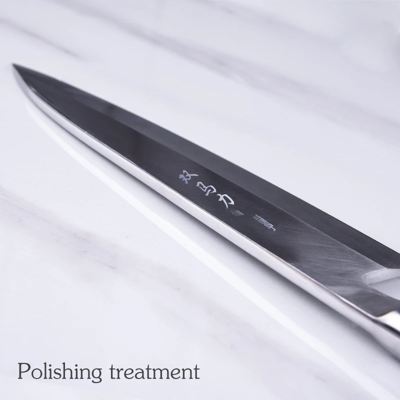 Shuangmali Sushi Knife Japanese Sashimi Utility Kitchen Knives Meat Cleaver High Carbon Stainless Steel Fish Knife 8\