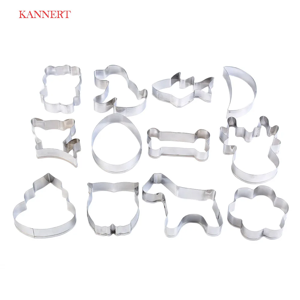 

1-21 Sizes KANNERTCookie Cutter Stainless Steel Cut Biscuit Mold Cooking Tools Set Vegetable Chopper Kitchen Accessorie 43 Types