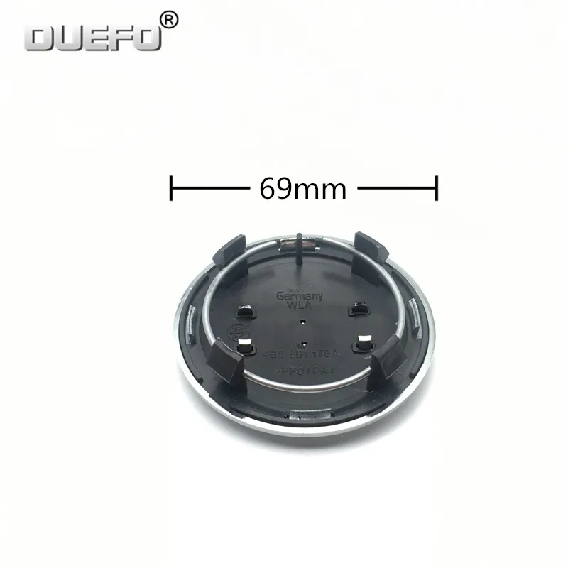 20Pcs/lot 68mm Black/Gray Car Wheel Center Hub Caps Cover Emblem Badge For A6 C5 8D0601170 - Цвет: Черный