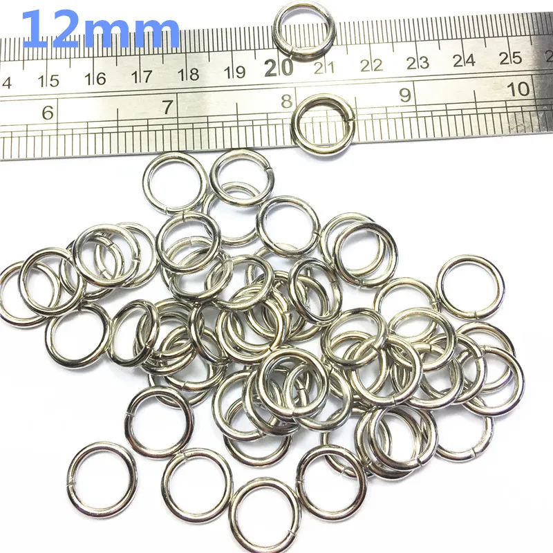 3-   12mm silver Metal O Rings O Ring Silver Tone Webbing Buckles Connect Strapping Belt Handbag Bags Clothes