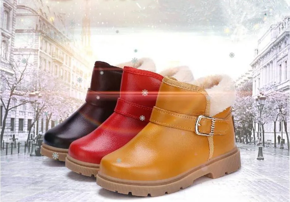 Children PU snow boots-13