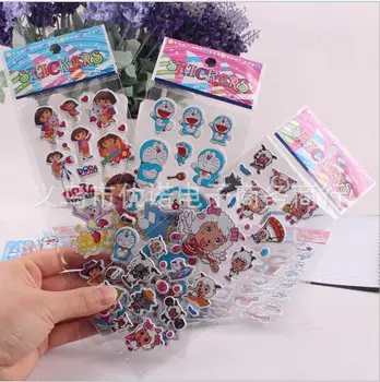 

50pcs/lot kids stickers 17*6.8cm cartoon anime 3D kingdergarden praise adesivo pegatinas many different patterns gift