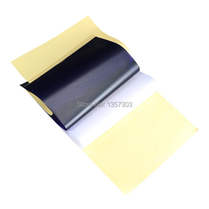 100 шт 4 слоя переводная бумага для тату поставки углеродная Термотрансферная Бумага Татуировка копия трафарета отслеживание аксессуар для ведения записей