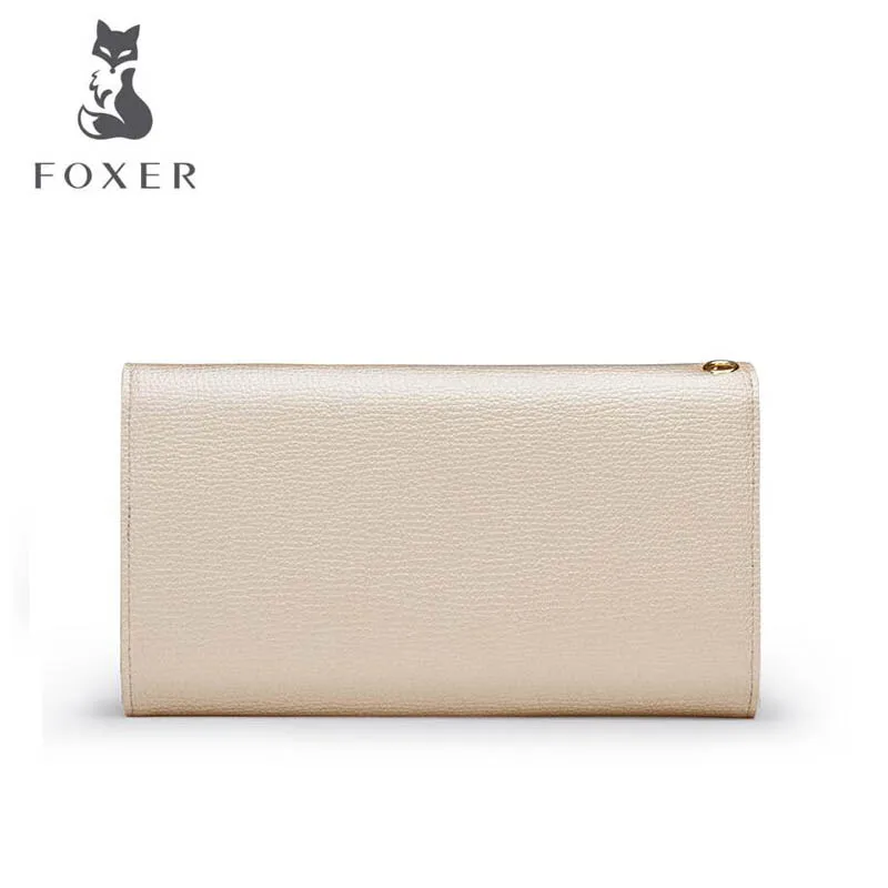 Женский кошелек FOXER длинный кожаный с пряжкой 2019|designer purse|fashion pursepurse designer |