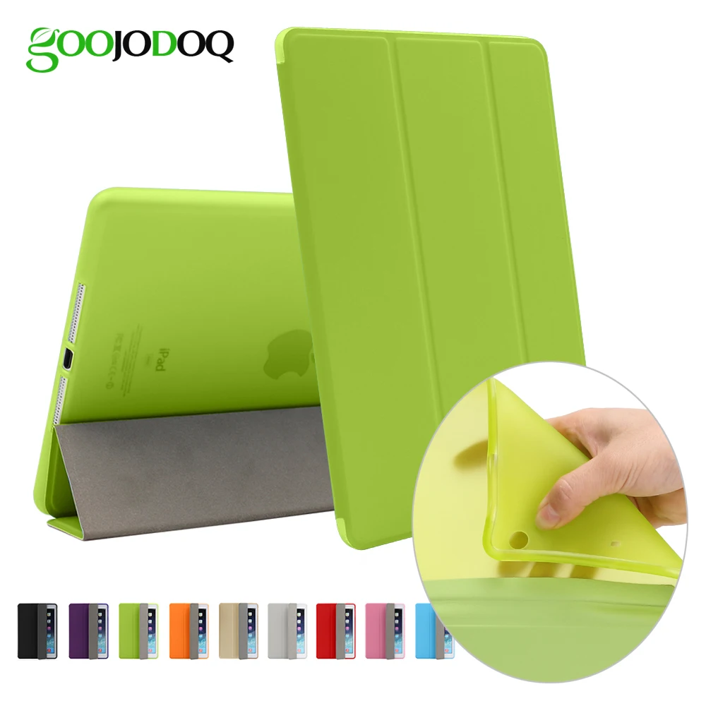 For Ipad Pro 9.7 inch Case For Apple Ipad Air 2 TPU Soft Silicon Case Ultra Slim PU leather Smart Cover Stand Auto Sleep/Wake up for ipad pro 9 7 5 shapes smart case soft tpu back case slim pu leather magnetic cover for ipad 7 air 3 auto sleep wake a66