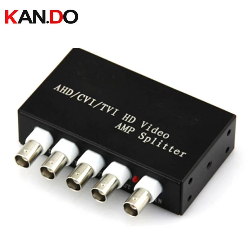 1 In 4 Out AHD TVI CVI Video Distributor Amplifier 1CH To 4CH Splitter
